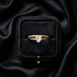 Crystal Heart Ring