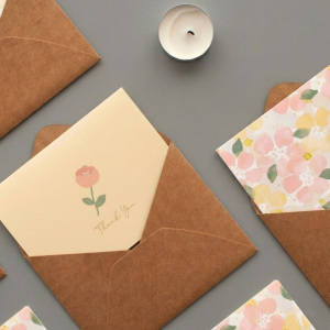 Floral Folded Greeting Cards