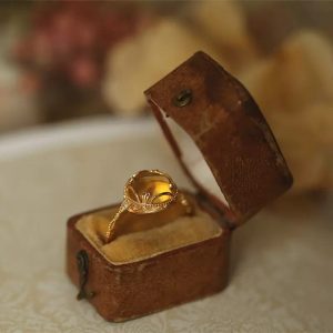 Honey Cabochon Ring