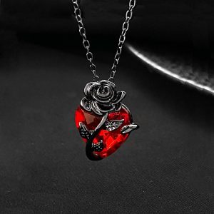 Midnight Scarlet Necklace