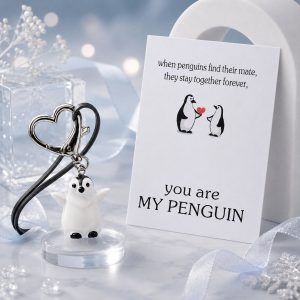 Snowy Love Keychain+Card
