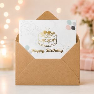 Soft Glow Birthday Card