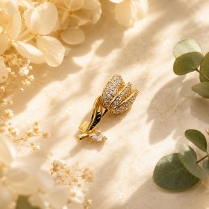 Tulipelle Crystal Brooch